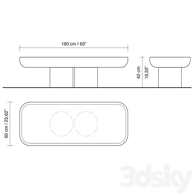 Idia table by JORIS POGGIOLI 3DSMax File - thumbnail 2