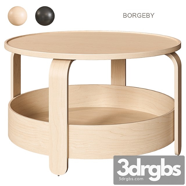 Ikea borgeby coffee table 2 3dsmax Download - thumbnail 1