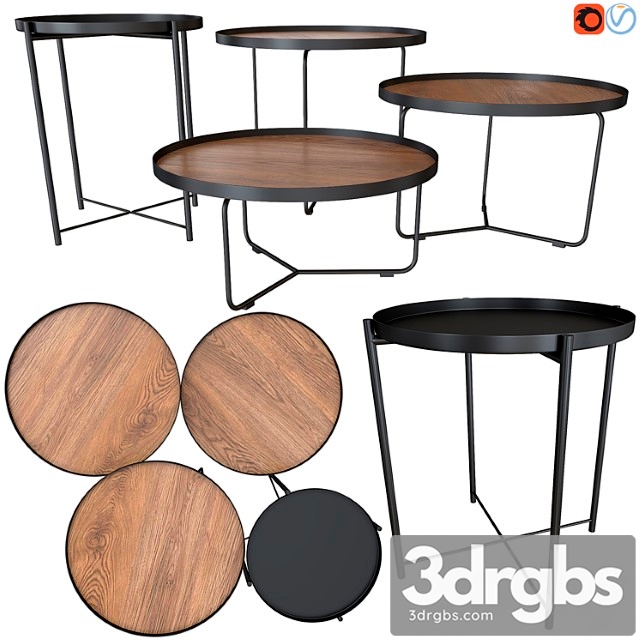 Ikea Gladom Cattelan Italia Billy Wood 3dsmax Download - thumbnail 1