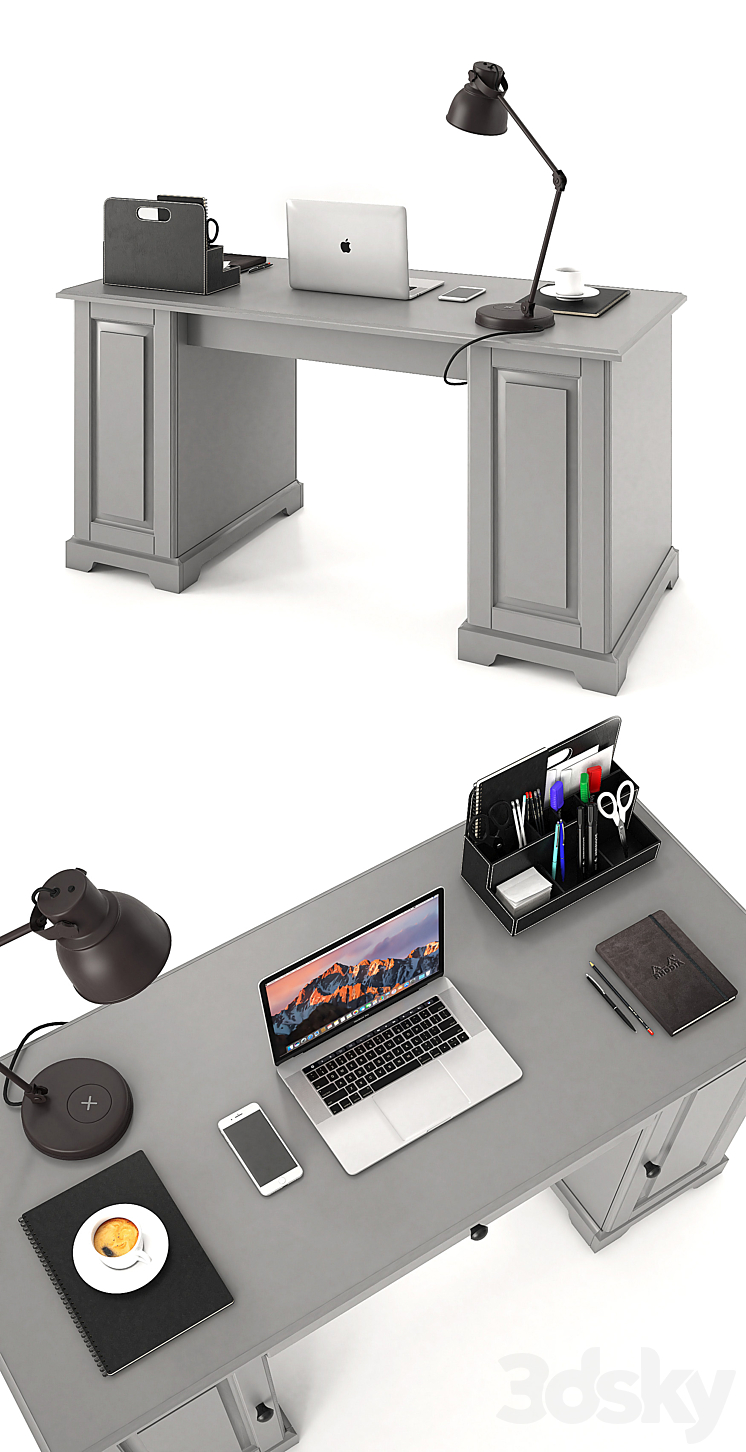 Ikea Liatorp Desk 3DS Max - thumbnail 2