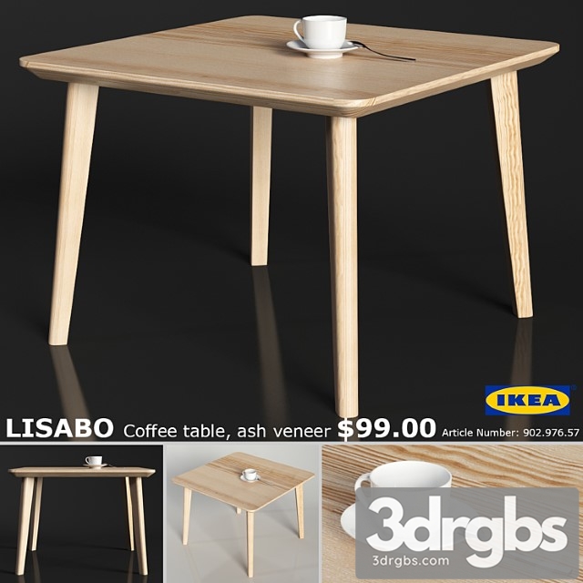 Ikea lisabo coffe table 70cm - thumbnail 1