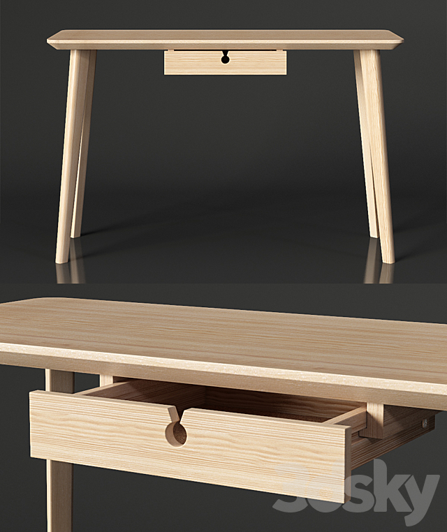 IKEA LISABO Desk 3DSMax File - thumbnail 2