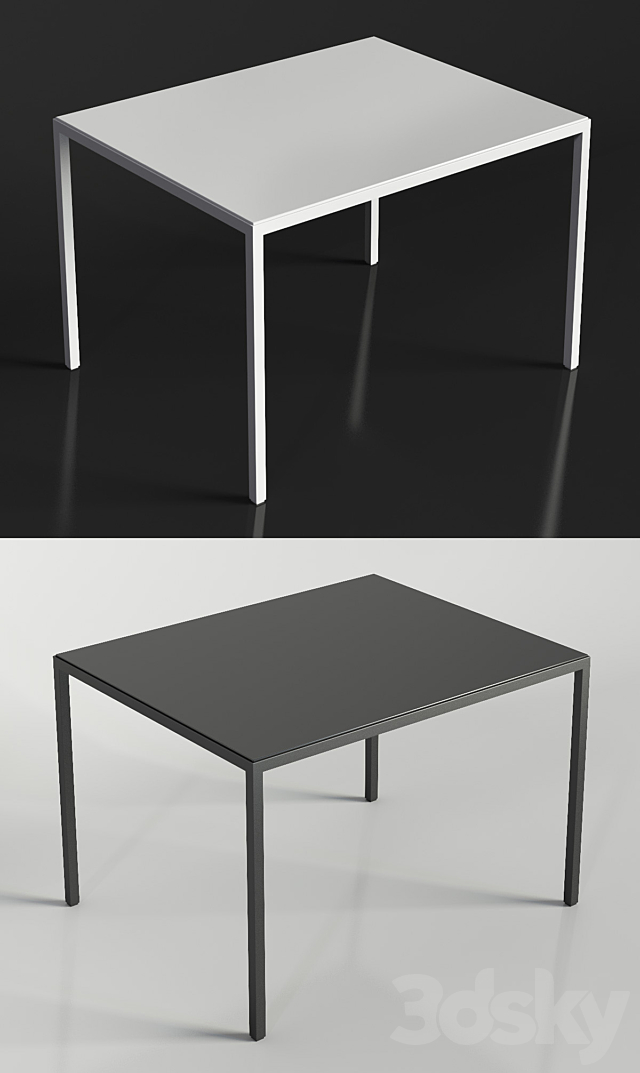 IKEA NYBODA Coffee table 3DS Max Model - thumbnail 2