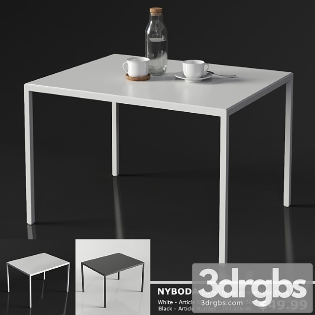 Ikea Nyboda Coffee Table 3dsmax Download - thumbnail 1