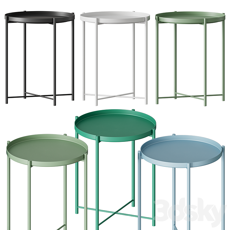 Ikea Table Gladom 3DS Max - thumbnail 2