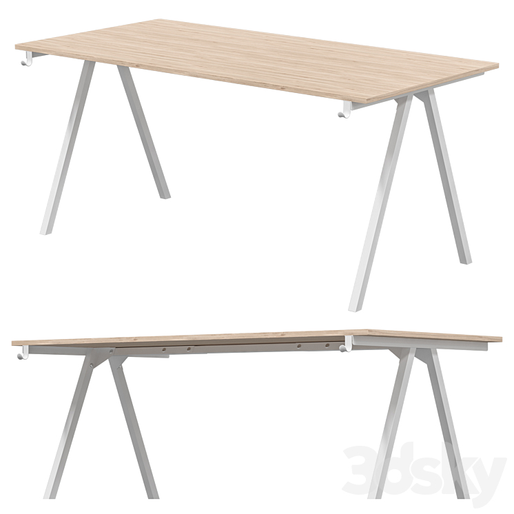 IKEA – TROTTEN Desk 3DS Max Model - thumbnail 3