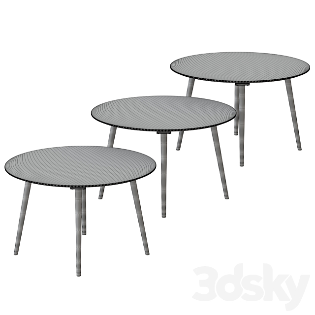 In Between Table Sk4 3DS Max Model - thumbnail 2