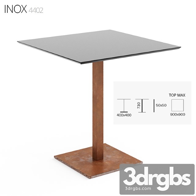 Inox square 4402 2 3dsmax Download - thumbnail 1