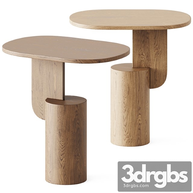 Insert side table wood by ferm living - thumbnail 1