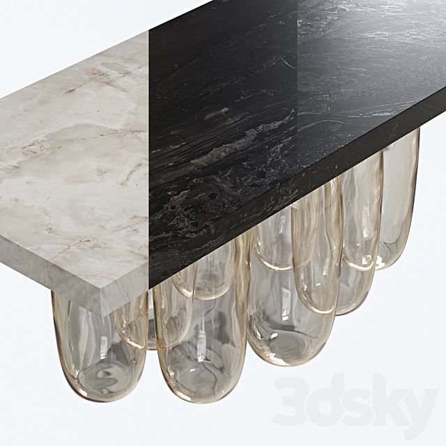 Inverted Gravity Dining Table by Mathieu Lehanneur 3DS Max Model - thumbnail 3