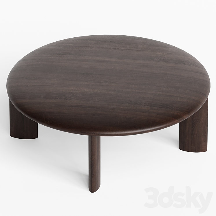 IO Coffee Table 3DS Max Model - thumbnail 2