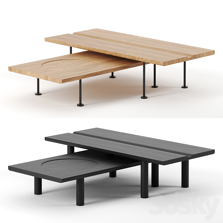 IO coffee tables by Tolv 3DS Max - thumbnail 1