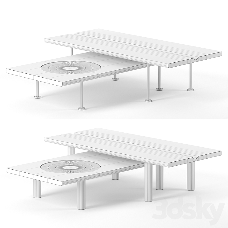 IO coffee tables by Tolv 3DS Max - thumbnail 2