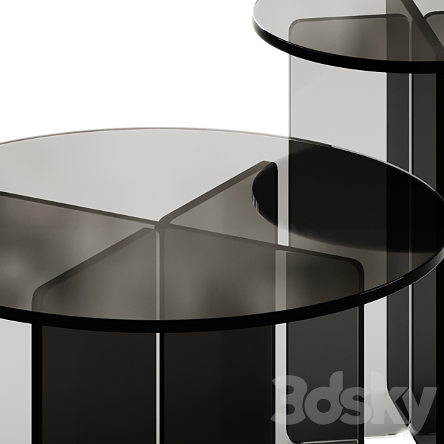 Iris Glass Coffee and Side Tables by Pastill 3DS Max Model - thumbnail 6