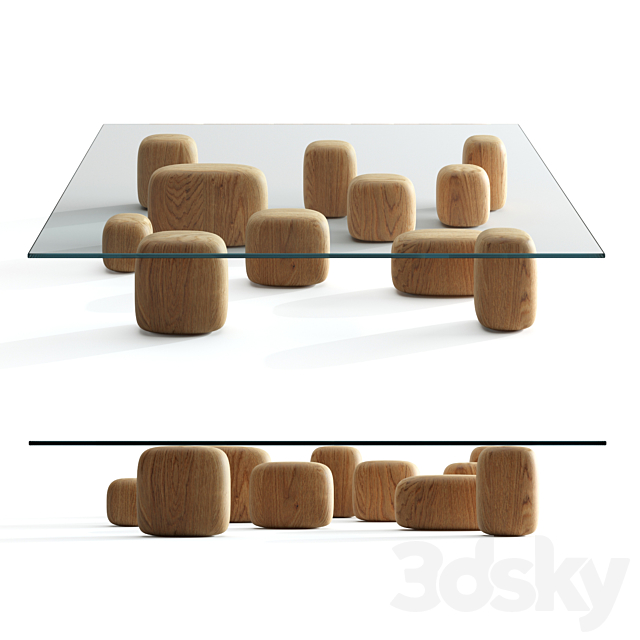 ishi table by De Padova 3DSMax File - thumbnail 1