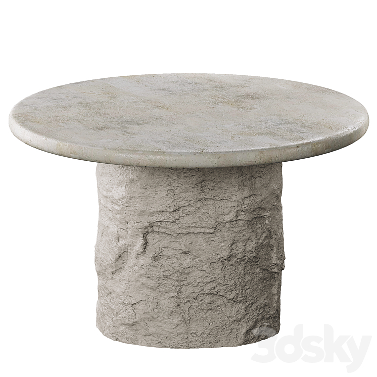 Isla Dining Table 3DS Max Model - thumbnail 3