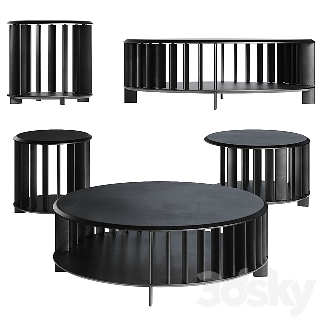 Islands Coffee Tables by Living Divani 3ds Max - thumbnail 1