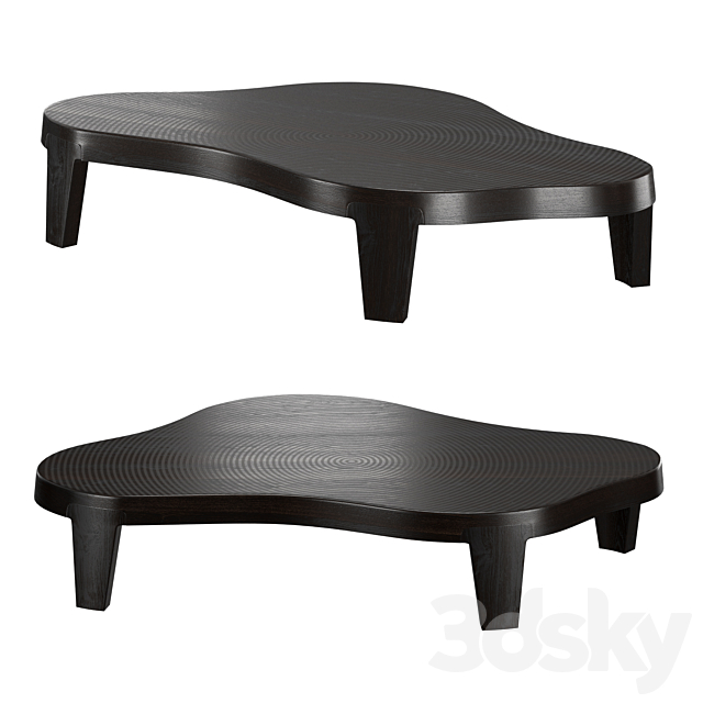 Isola Coffee Table 3ds Max - thumbnail 1