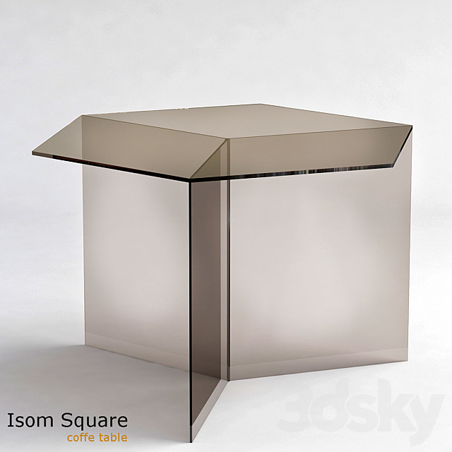 Isom square coffe table 3DSMax File - thumbnail 1