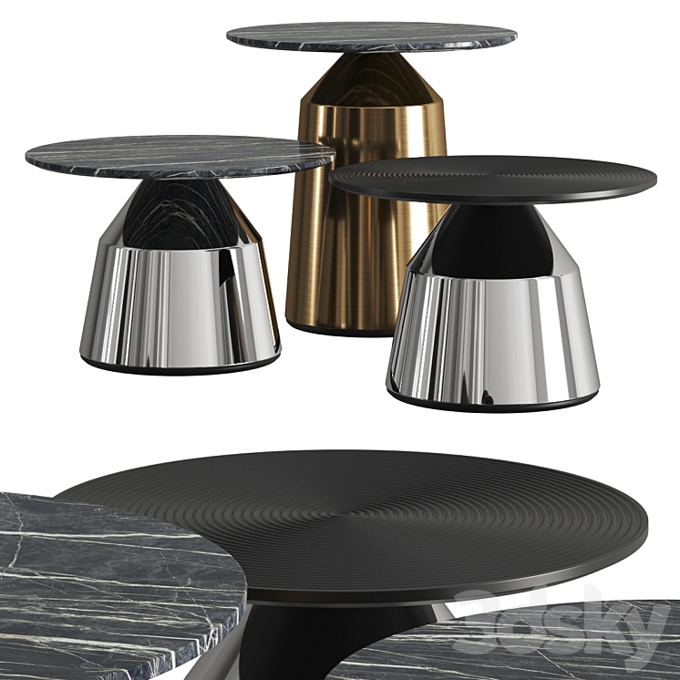 IvaDecorStudio Vertigo Coffee Tables 3DS Max - thumbnail 1