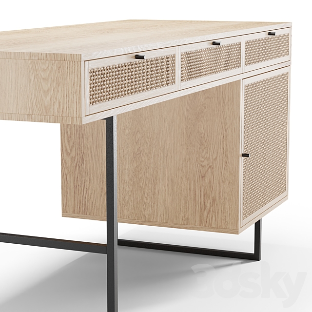 Ivy desk 3DS Max Model - thumbnail 5