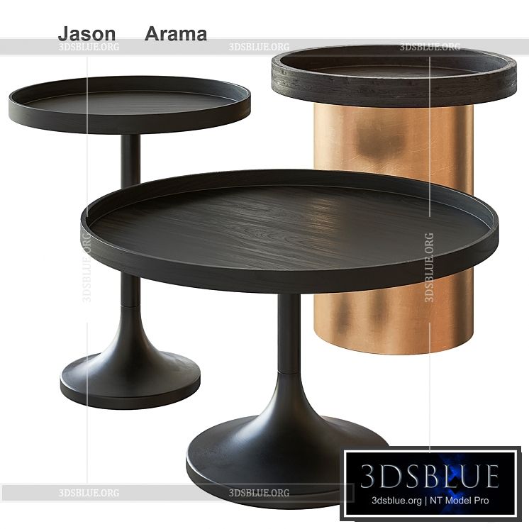 Jason Arama Coffee Table by La Redoute 3DS Max - thumbnail 3