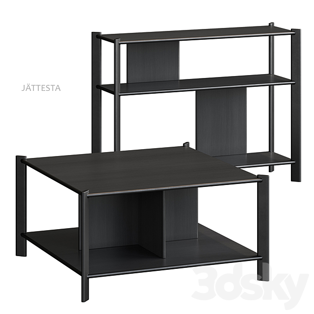 JÄTTESTA IKEA table 3ds Max - thumbnail 2