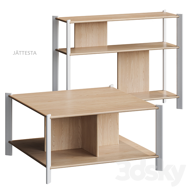 JÄTTESTA IKEA table 3ds Max - thumbnail 3