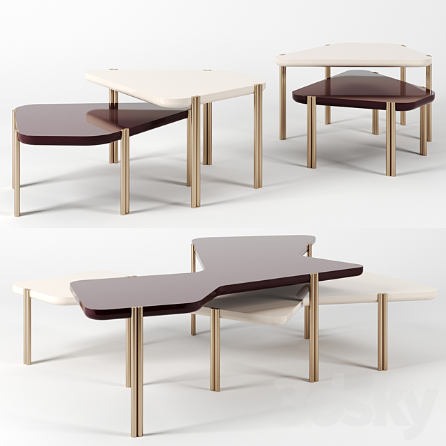 Jean tables by Durame 3DSMax File - thumbnail 1