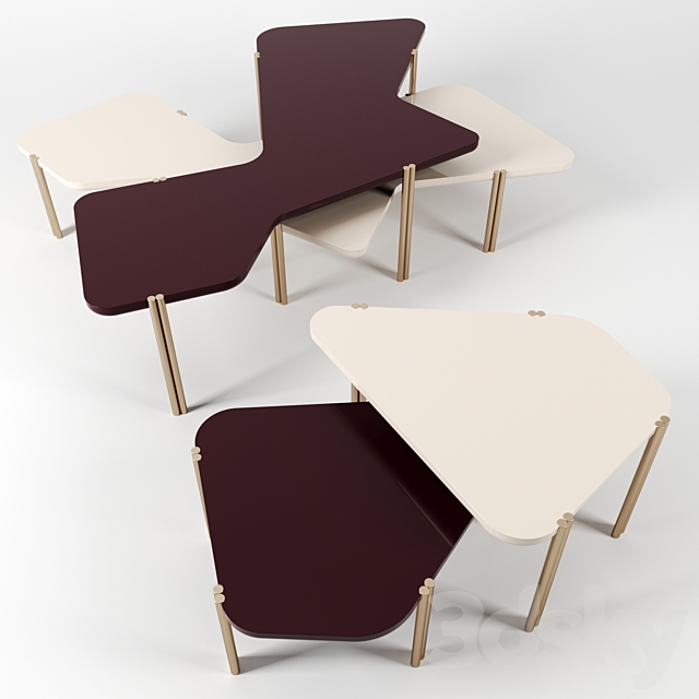 Jean tables by Durame 3DSMax File - thumbnail 2