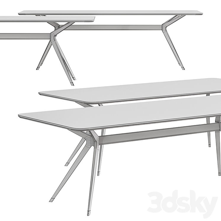 Jesse Pierluigi Dining Table 3DS Max - thumbnail 2