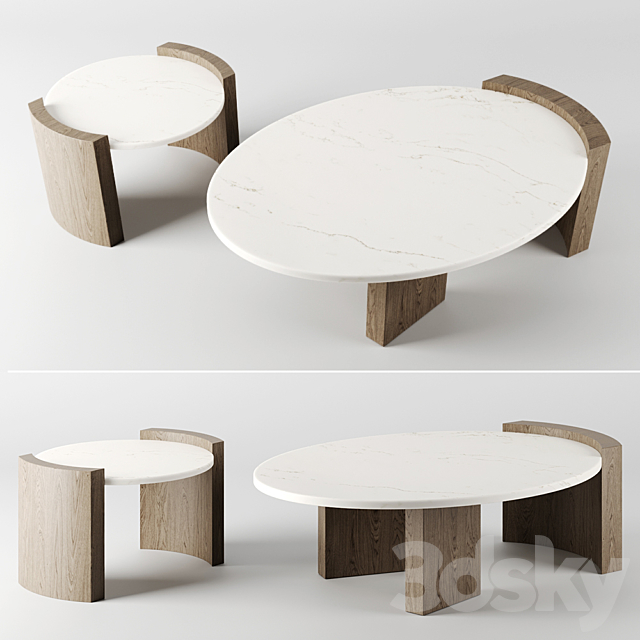 JIA COFFEE TABLES by Atelier de troupe 3DSMax File - thumbnail 1