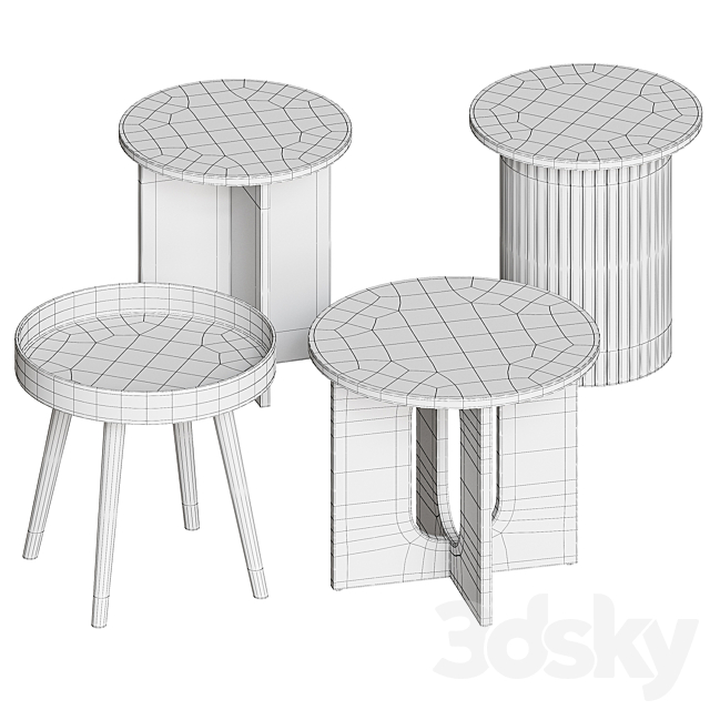 Jimi Boyle Rico Chink tables Divan.ru 3DS Max Model - thumbnail 5