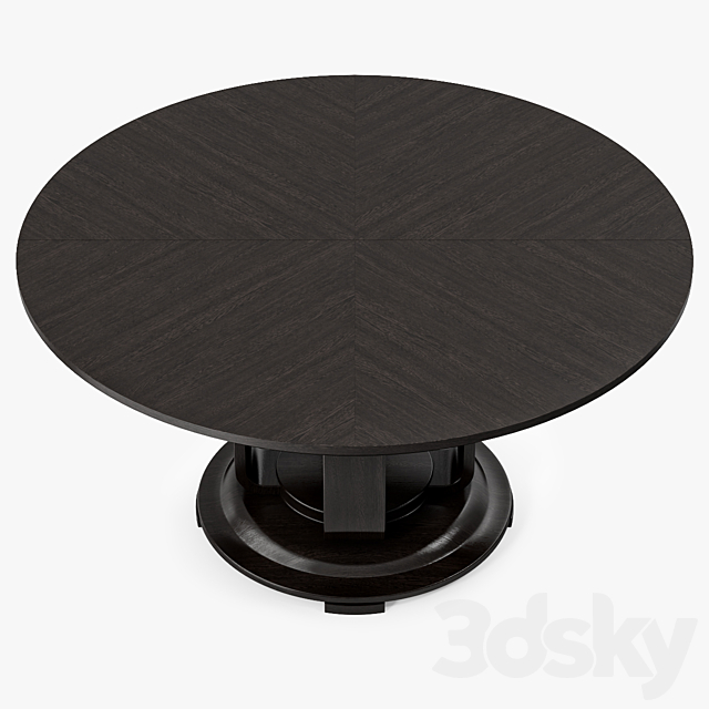 Jiun Ho Denske Table Round 3DS Max Model - thumbnail 2