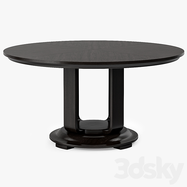 Jiun Ho Denske Table Round 3DS Max Model - thumbnail 3