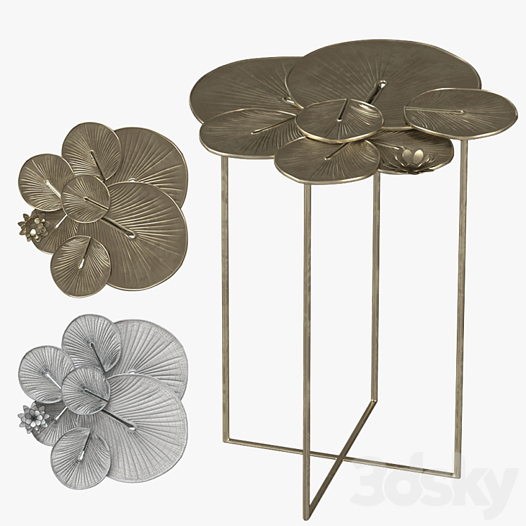 Jumbo Collection Monet coffee table 3DS Max Model - thumbnail 3