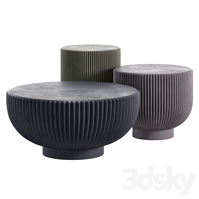 Juno coffee tables by Baxter 3ds Max - thumbnail 2