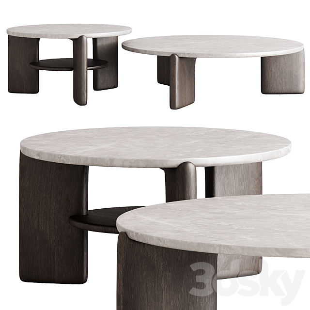 KANJI tables By Tacchini 3ds Max - thumbnail 1