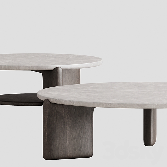 KANJI tables By Tacchini 3ds Max - thumbnail 3