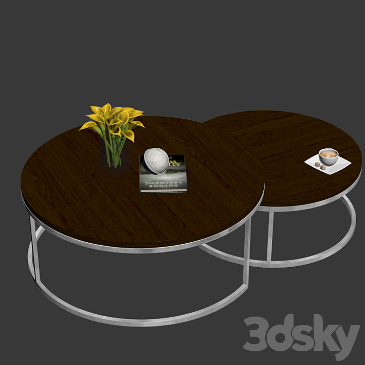 Kanta Nested Coffee Tables Boydblue 3DS Max - thumbnail 2