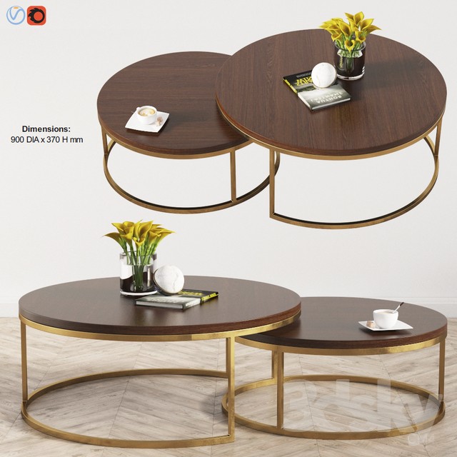 Kanta Nested Coffee Tables Boydblue 3DS Max - thumbnail 3