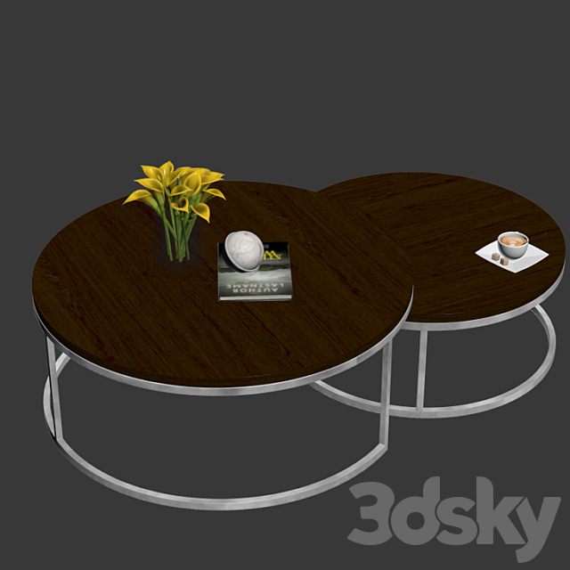 Kanta Nested Coffee Tables Boydblue 3DSMax File - thumbnail 2