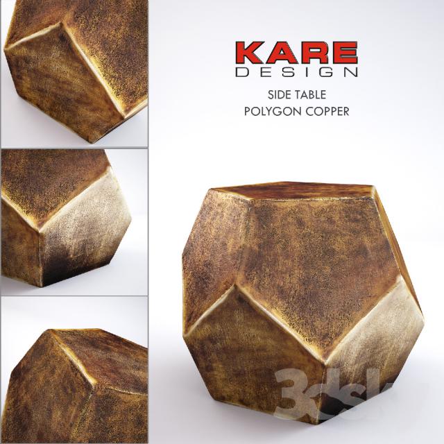 Kare Polygon Table 3DS Max - thumbnail 3