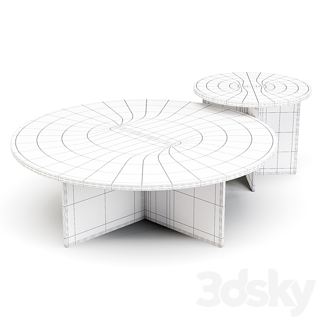 Karimoku CaseStudy: N-ST01 – Coffee and Side Table 3DSMax File - thumbnail 3