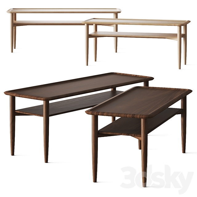 Karimoku Kunst Coffee Tables 3dsMax Model - thumbnail 1