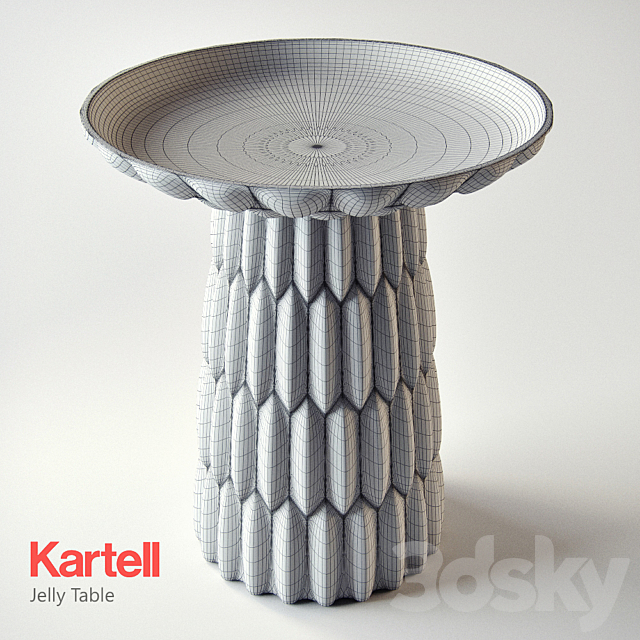 Kartell Jelly Table 3DSMax File - thumbnail 3