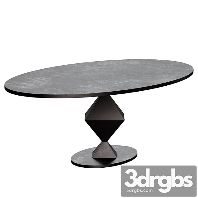 Katana oval dining table - thumbnail 1