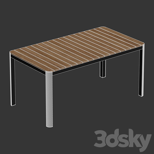 Kave Home – Bona Solid table 3DS Max Model - thumbnail 3