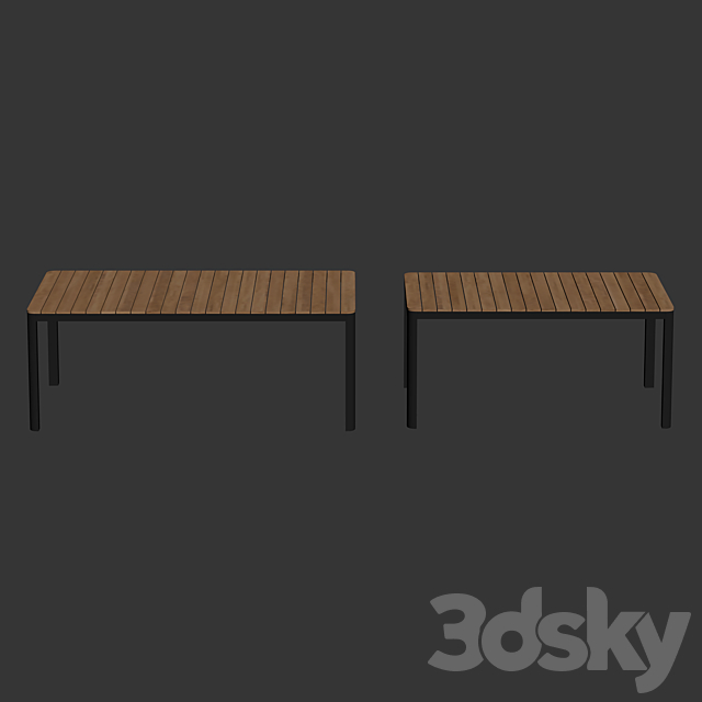 Kave Home – Bona Solid table 3DS Max Model - thumbnail 5