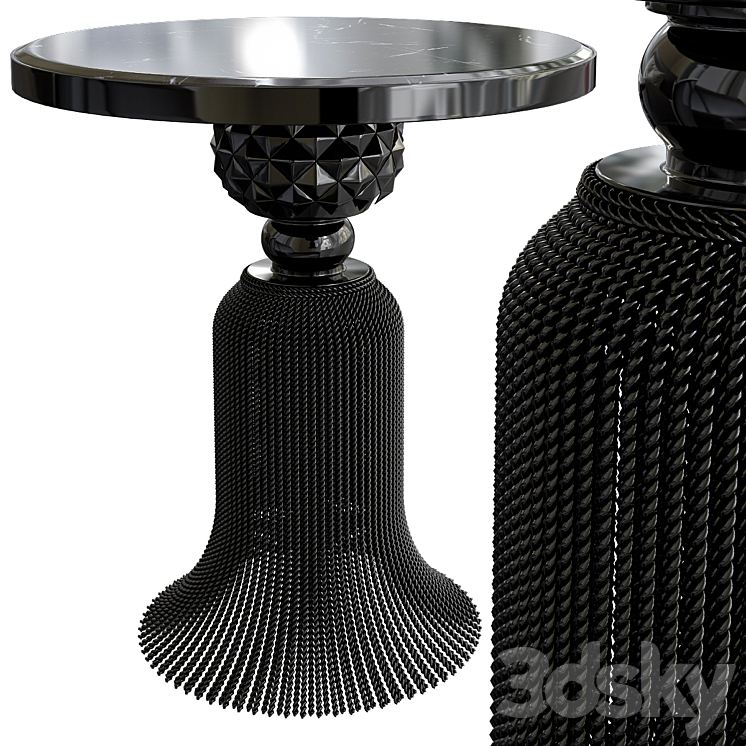 Kay Noir Marble Tassel Table 3DS Max - thumbnail 1